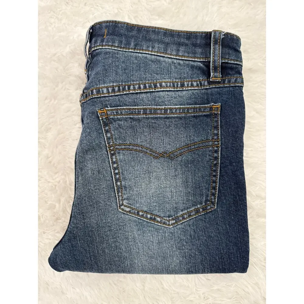 Free People W27 Mid Rise Skinny Jeans Medium Wash Stretch Denim